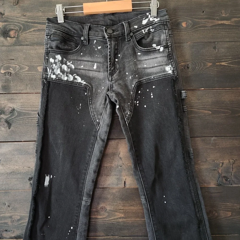 Rockstar Originals Flare Jeans Boys 14 Black‎ Streetwear Denim 27x33